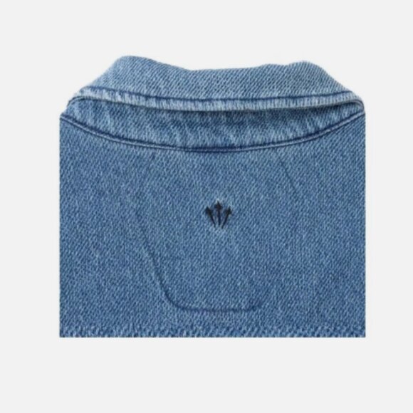 Nike x Drake Nocta Opal Lily Pad Denim Shirt French Blue - Picture 4 of 4